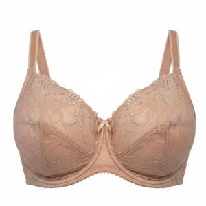 Pour Moi Sirens Full Figure Lace Underwire Bra - Nude